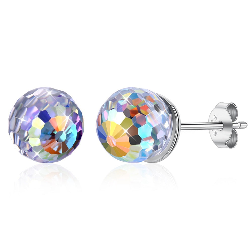 kugelförmige – Bunte Sterling Für 925 Ohrstecker Ohrringe Icedjewelry Stu Überzogene